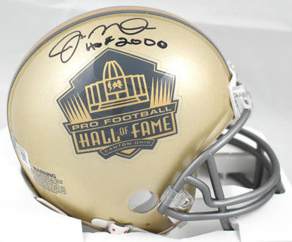 Joe Montana Signed NFL Gold Hall of Fame Mini Helmet