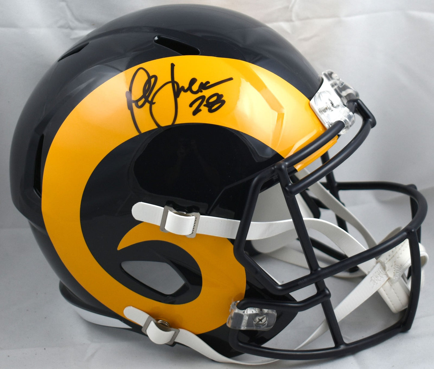 Marshall Faulk Signed Los Angeles Rams Full Size Speed Helmet