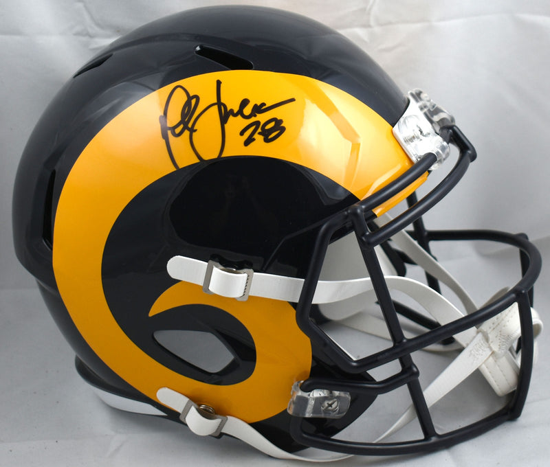 Marshall Faulk Signed Los Angeles Rams Full Size Speed Helmet