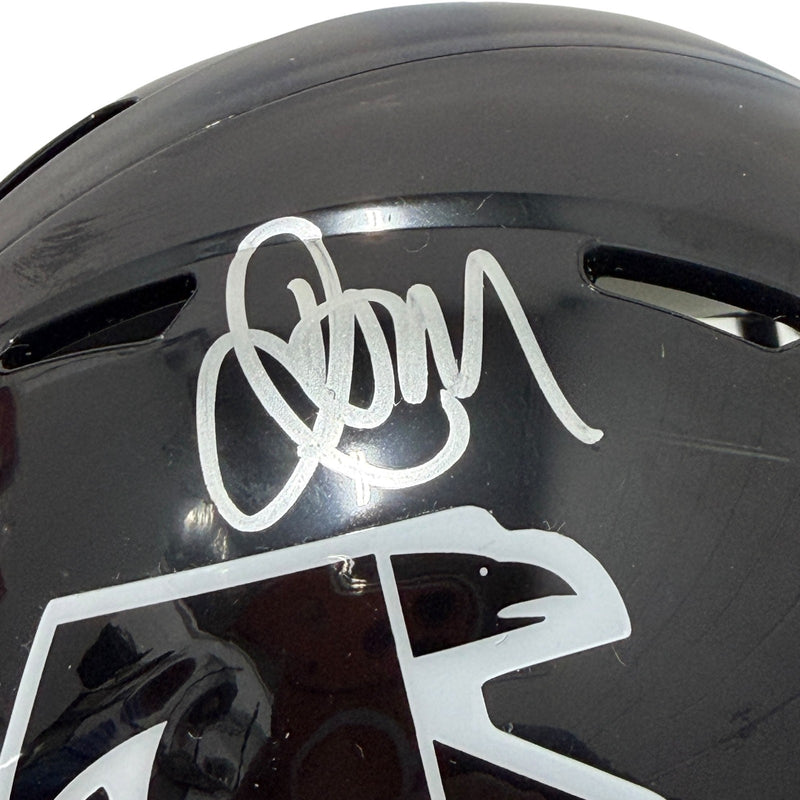 Jamal Anderson Signed Atlanta Falcons Throwback Mini Helmet