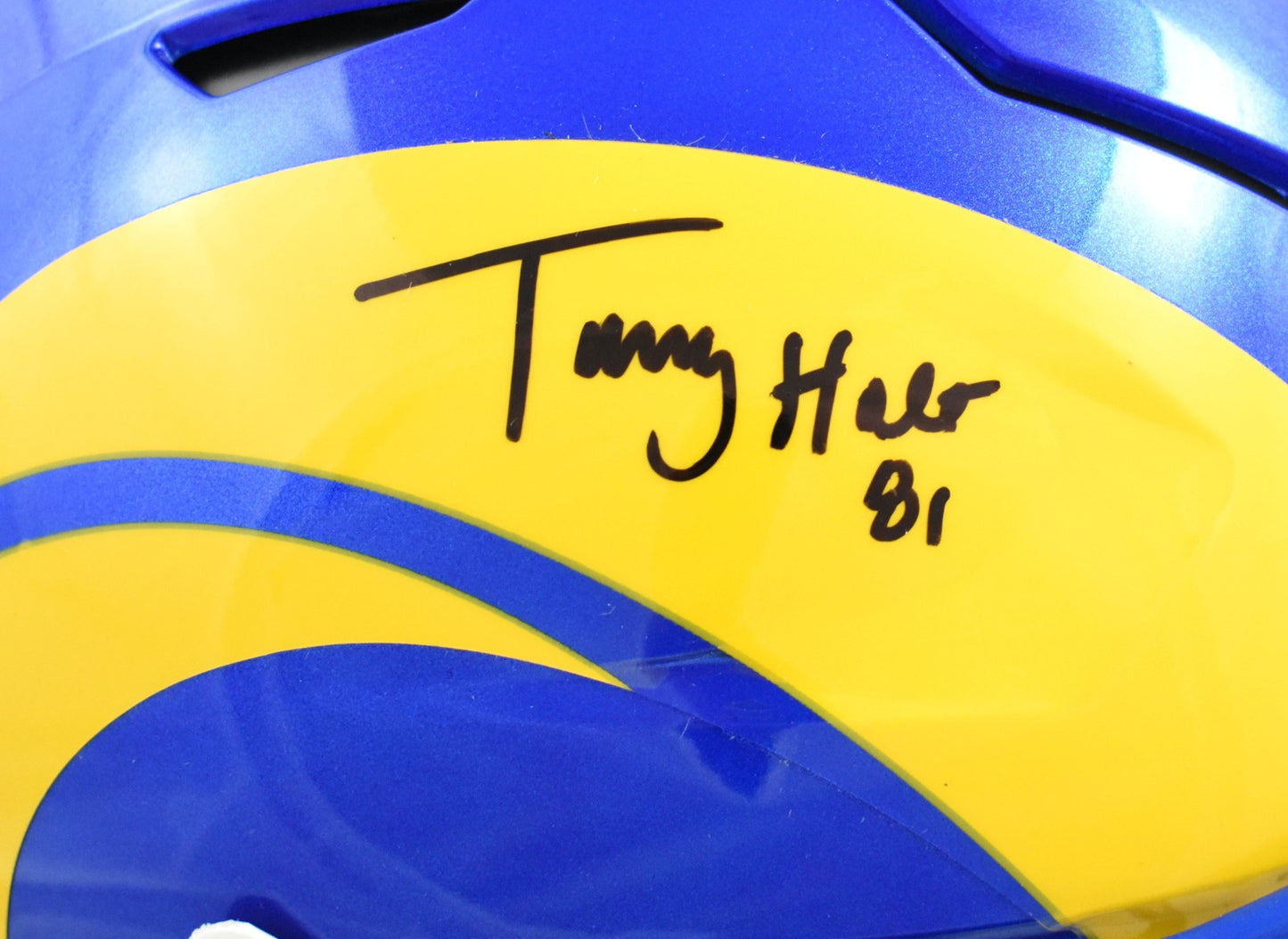 Torry Holt Autographed Los Angeles Rams Full Size Speedflex Helmet