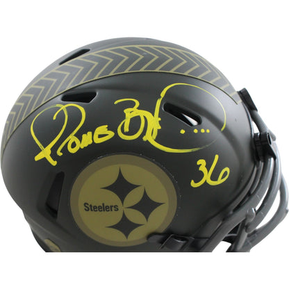 Jerome Bettis Signed Pittsburgh Steelers 2025 Salute to Service Mini Helmet