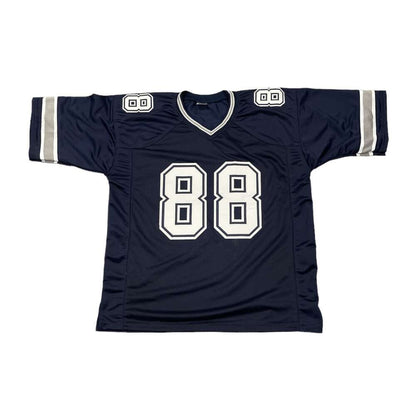 Drew Pearson Signed Dallas Cowboys Navy Custom Jersey (HOF 21)