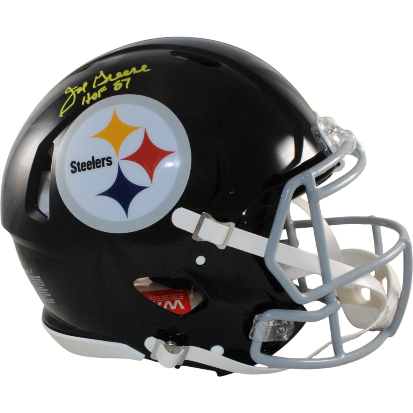 Joe Greene Signed Pittsburgh Steelers Authentic Throwback Helmet