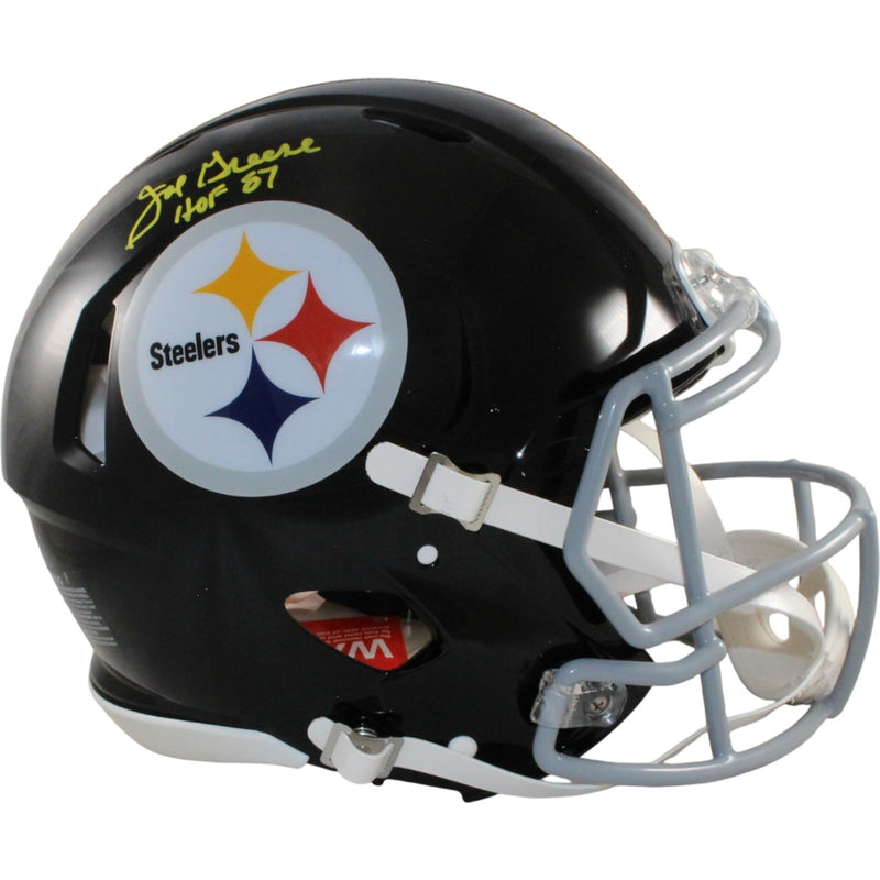 Joe Greene Signed Pittsburgh Steelers Authentic Throwback Helmet