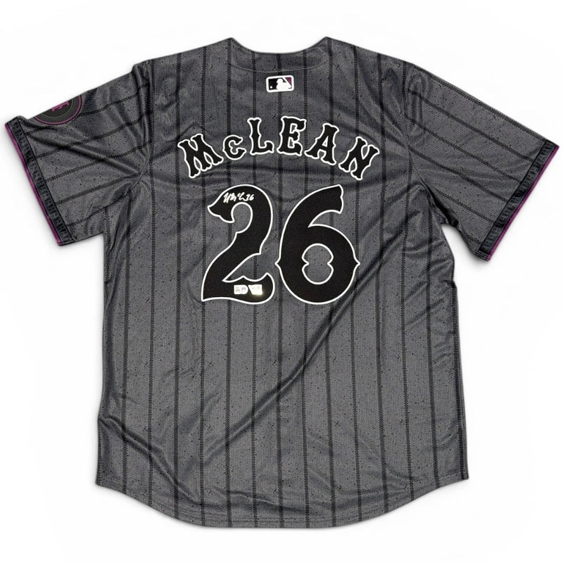 Nolan McLean Signed New York Mets City Connect Jersey