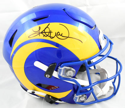 Kurt Warner Signed Los Angeles Rams Riddell Speedflex Authentic Helmet