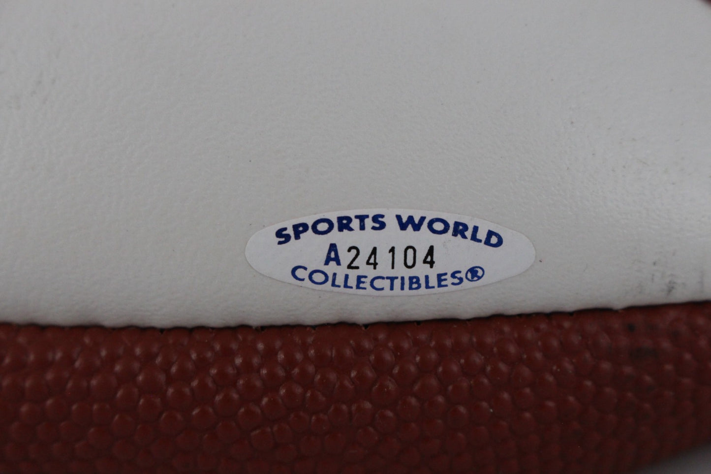 Jesse Sapolu Signed White Panel Mini Football (Deflated)