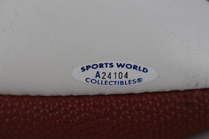 Jesse Sapolu Signed White Panel Mini Football (Deflated)