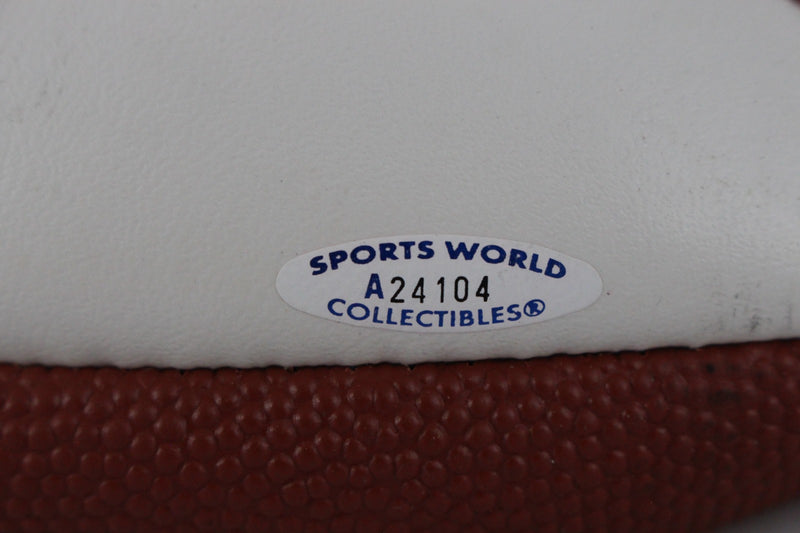 Jesse Sapolu Signed White Panel Mini Football (Deflated)