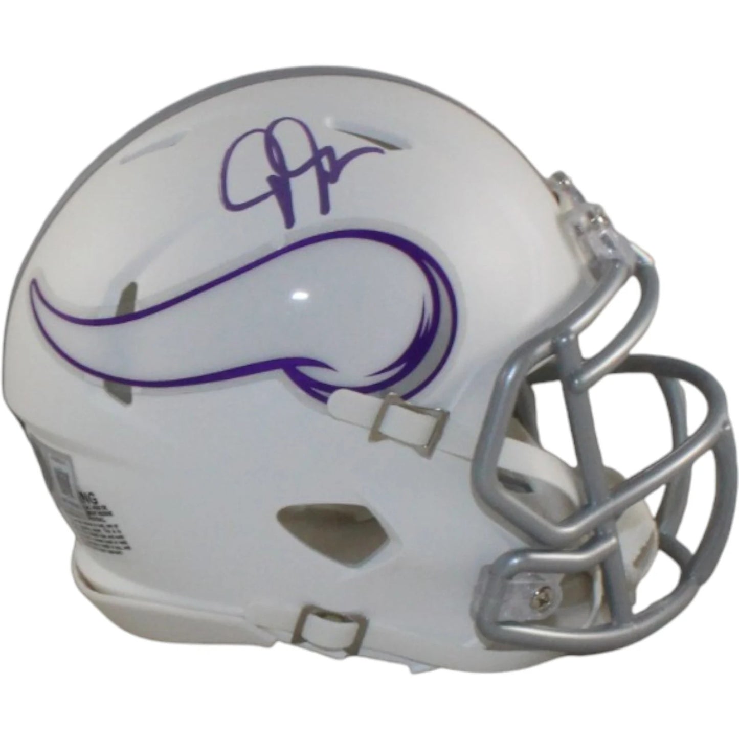 Justin Jefferson Autographed Minnesota Vikings 2024 Alternate Mini Helmet