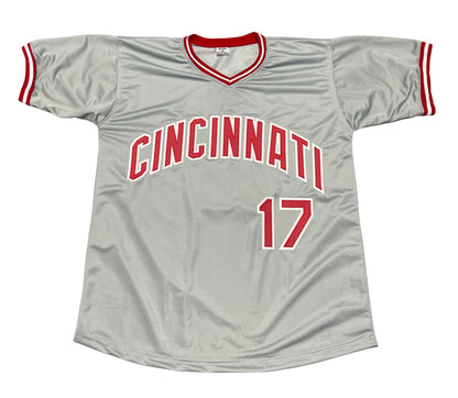 Chris Sabo Cincinnati Reds Autographed Custom Jersey 88 NL ROY Beckett COA