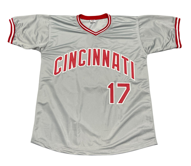Chris Sabo Cincinnati Reds Autographed Custom Jersey 88 NL ROY Beckett COA