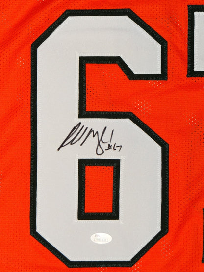 Russell Maryland Signed Orange Custom College Style Jersey