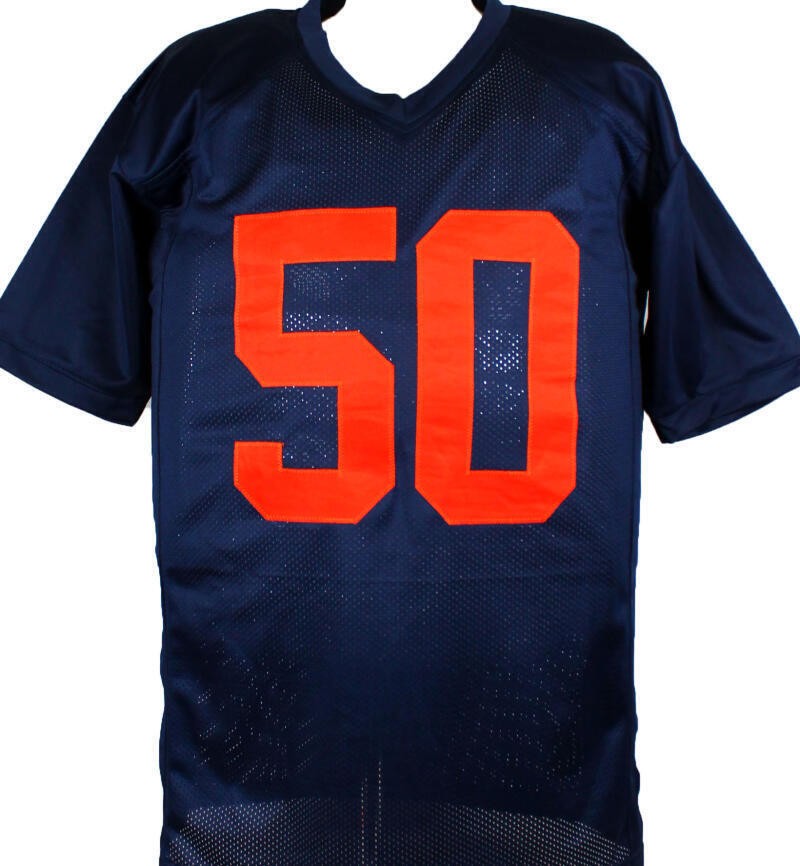 Dick Butkus Autographed Blue College Style Custom Jersey