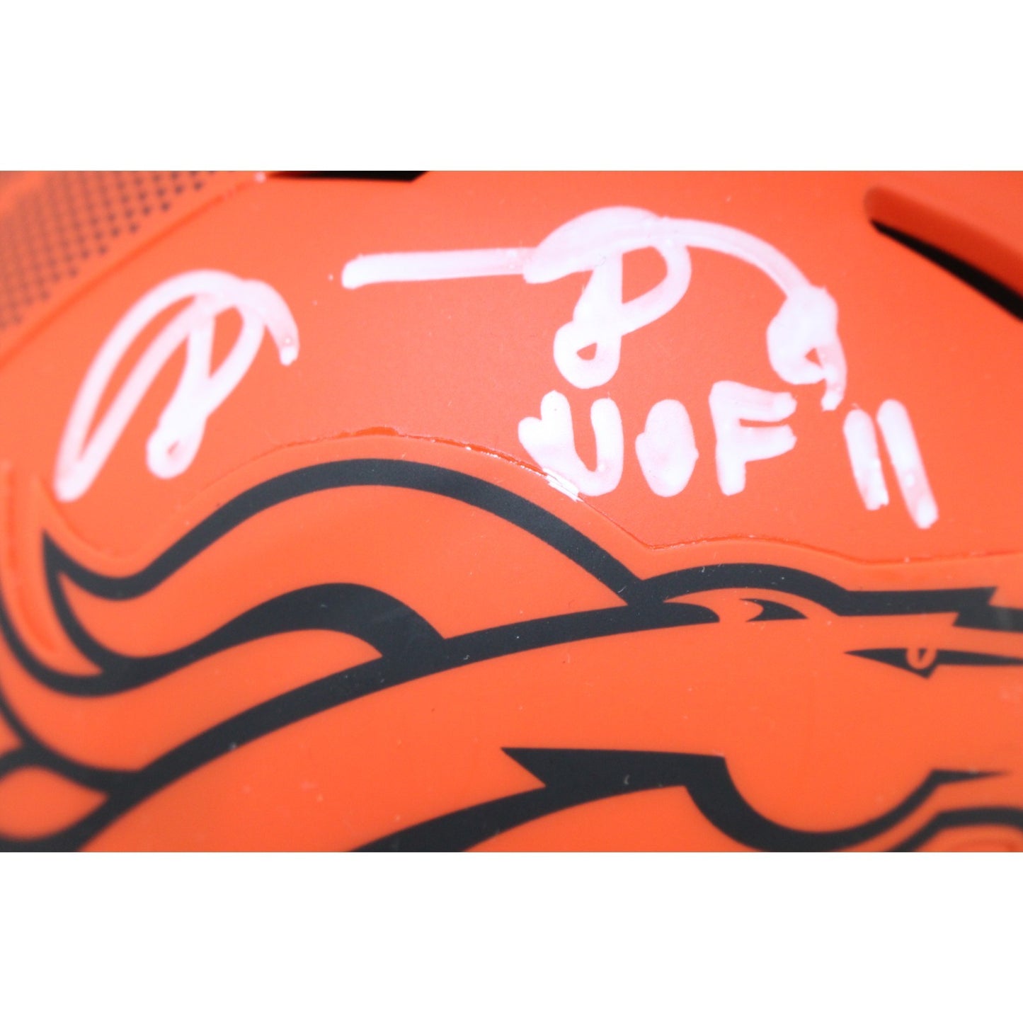 Shannon Sharpe Denver Broncos Signed Rave Mini Helmet (HOF Inscription)