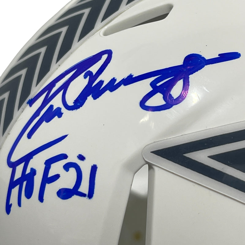 Drew Pearson Signed Dallas Cowboys Salute to Service Mini Helmet (HOF 21)