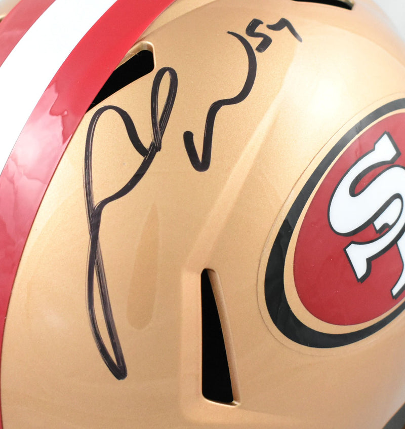 Fred Warner Autographed San Francisco 49ers Full Size Speed Helmet