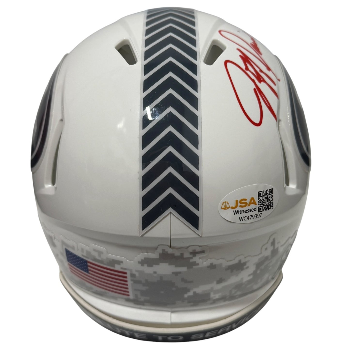 Jeff Garcia Signed San Francisco 49ers Salute to Service Mini Helmet