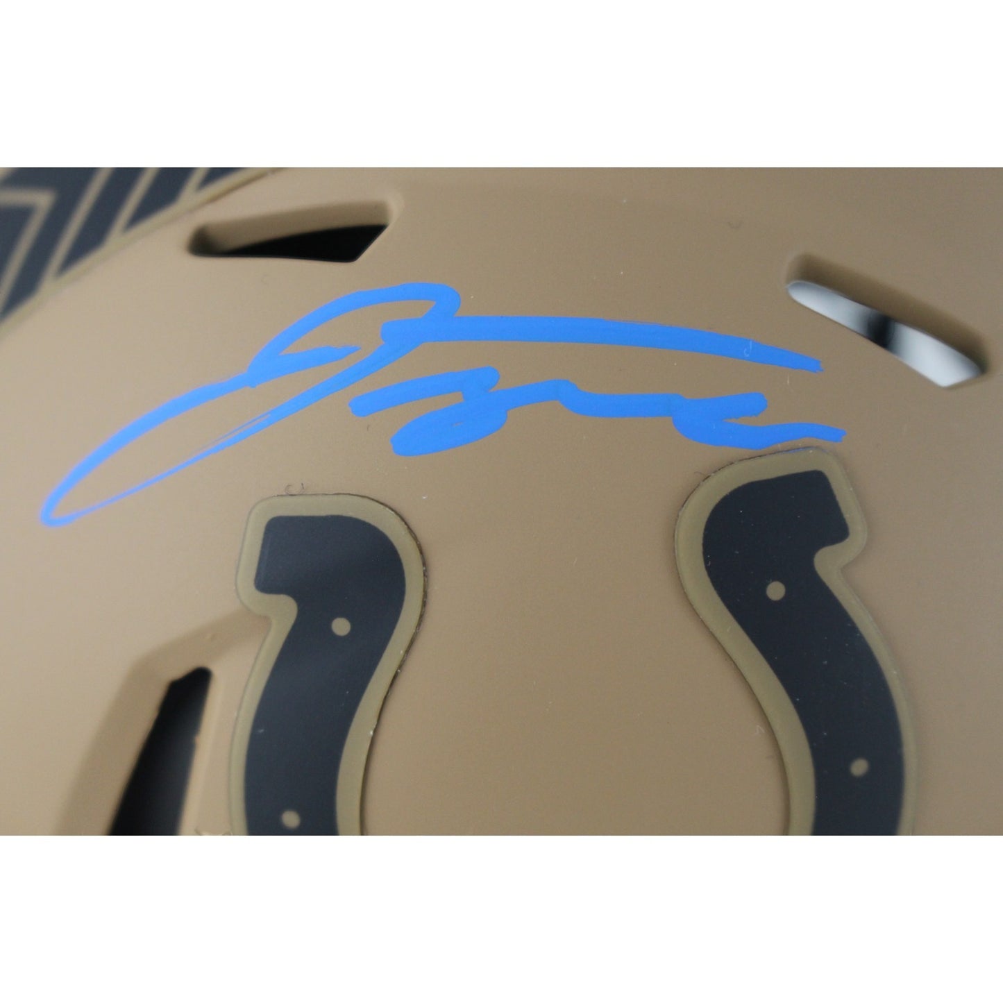 Jonathan Taylor Indianapolis Colts Autographed 2023 STS Mini Helmet