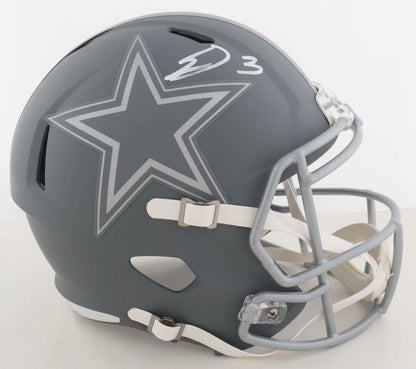 George Pickens Signed Dallas Cowboys Slate Replica Helmet