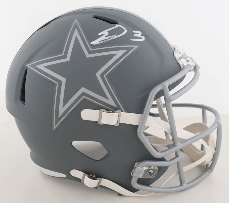 George Pickens Signed Dallas Cowboys Slate Replica Helmet