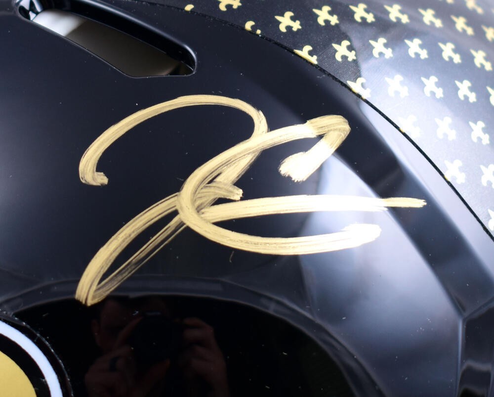 Derek Carr Autographed New Orleans Saints Full Size Alternate Helmet