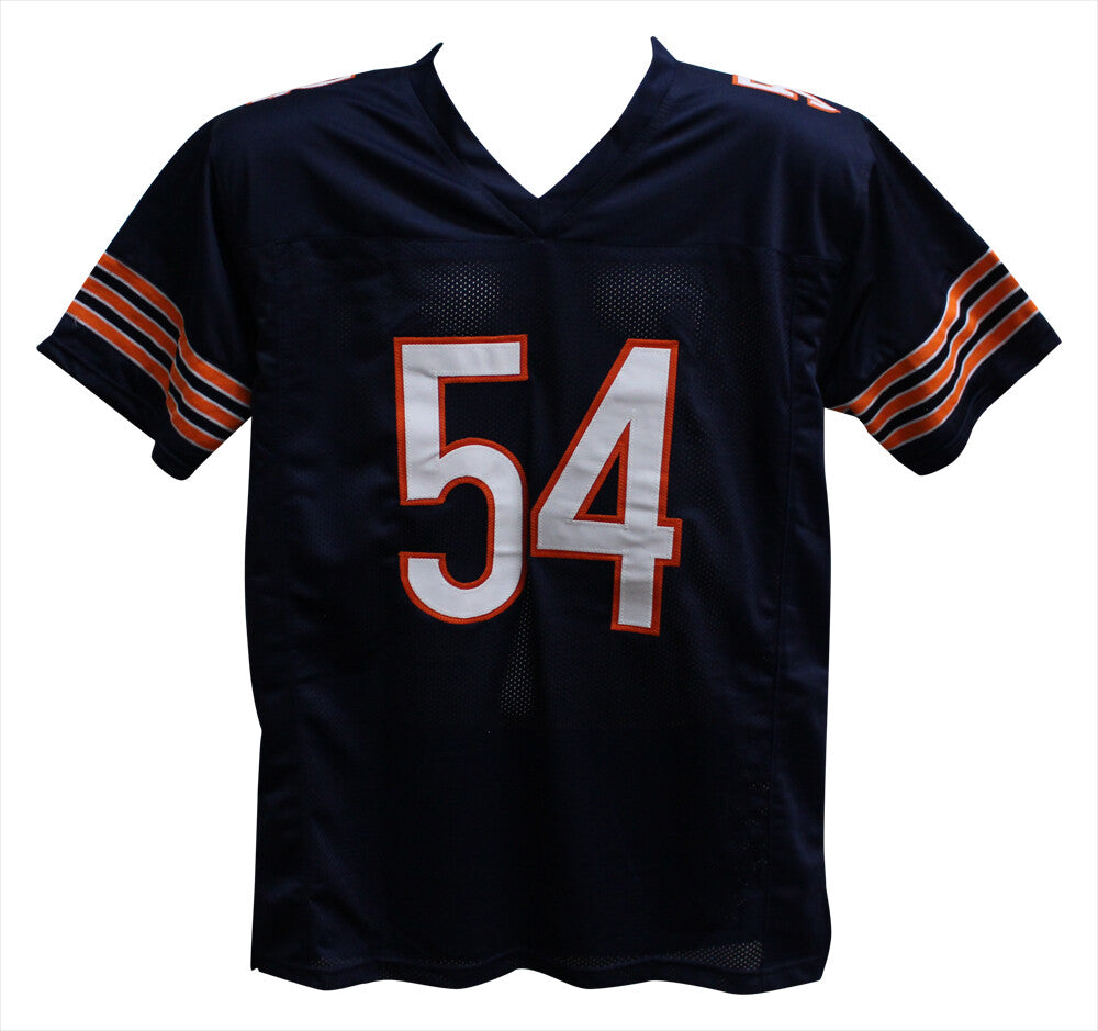 Brian Urlacher Autographed Chicago Bears Navy Blue Pro Style Jersey HOF