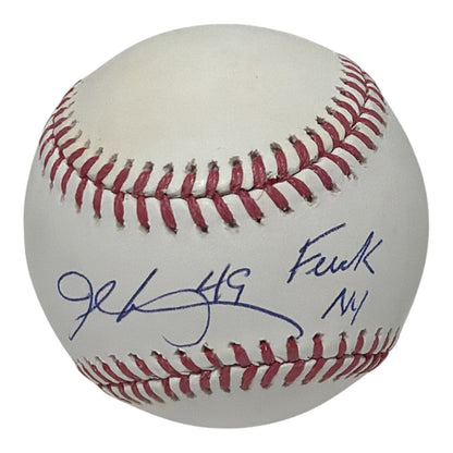 John Rocker Signed "F**K NY" Inscribed Official MLB Baseball