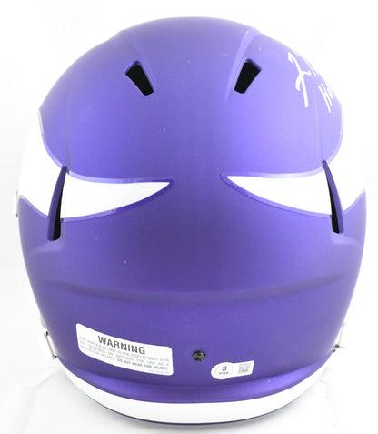 Fran Tarkenton Autographed Minnesota Vikings Full Size Helmet