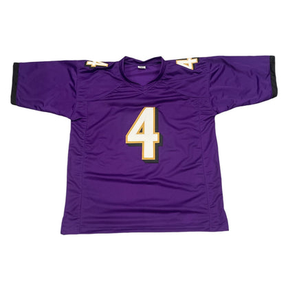 Zay Flowers Autographed Baltimore Ravens Custom Jersey (JSA COA)