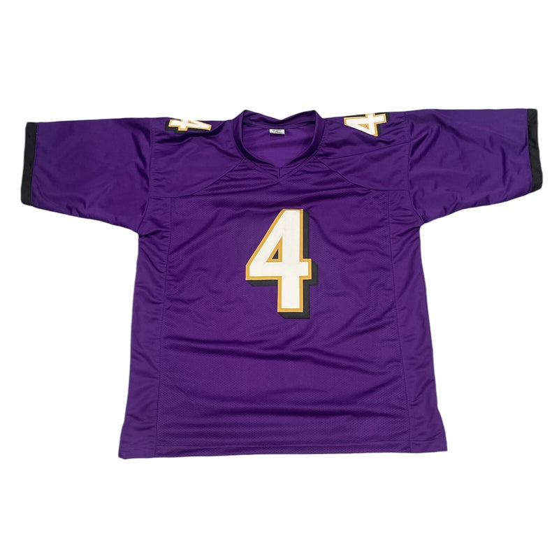Zay Flowers Autographed Baltimore Ravens Custom Jersey (JSA COA)