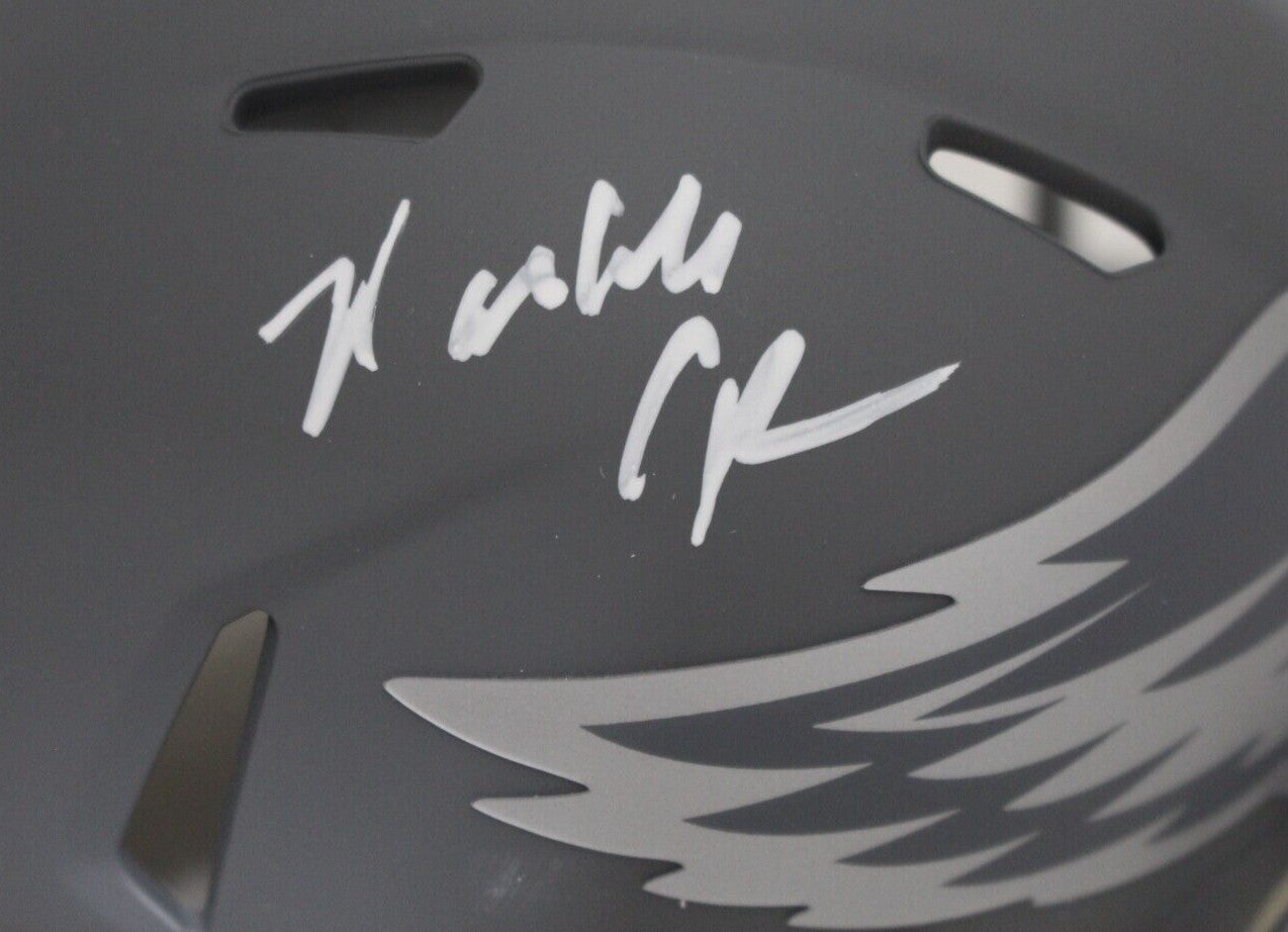Randall Cunningham Signed Philadelphia Eagles Slate Mini Helmet