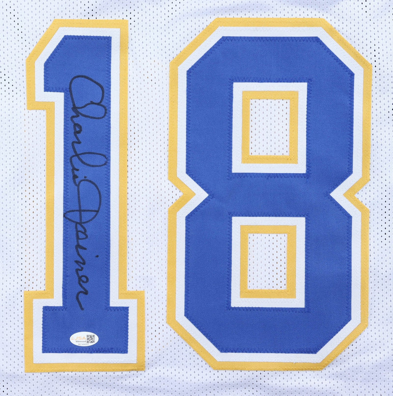 Charlie Joiner Signed San Diego Chargers White Custom Jersey