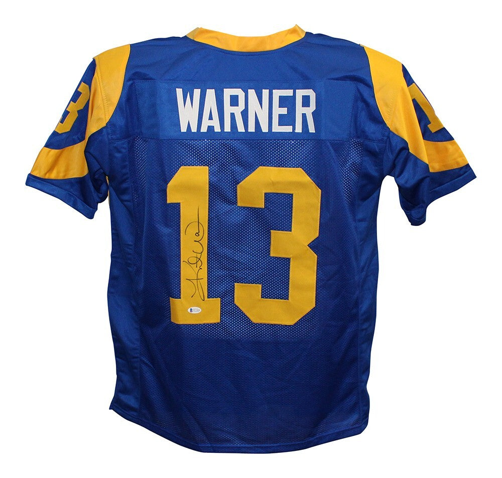 Kurt Warner Autographed Throwback Pro Style Jersey