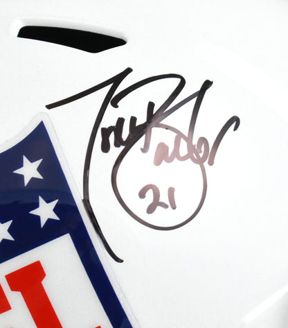 Tiki Barber & Ronde Barber Signed NFL Full Size Speed Helmet