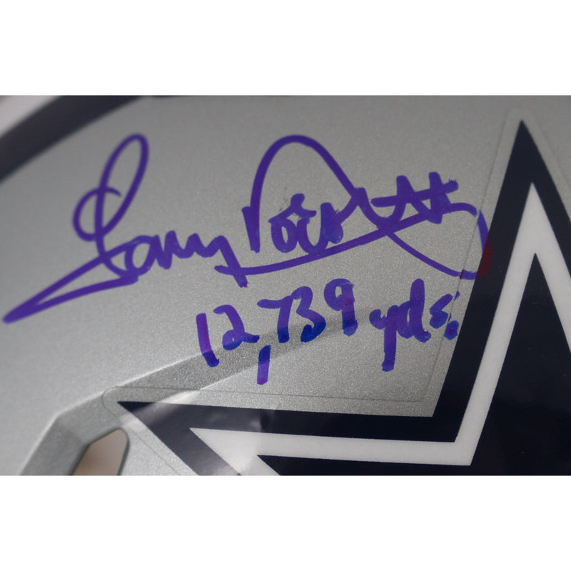 Emmitt Smith & Tony Dorsett Signed Dallas Cowboys Authentic Full Size Helmet