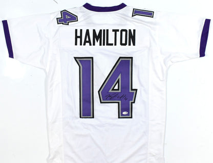 Kyle Hamilton Autographed Baltimore Ravens White Custom Jersey