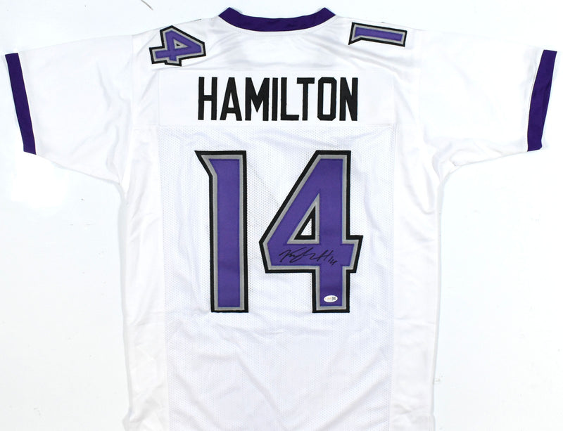 Kyle Hamilton Autographed Baltimore Ravens White Custom Jersey