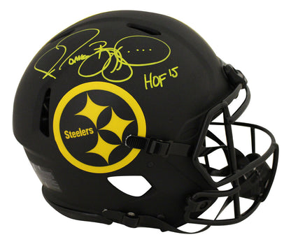 Jerome Bettis Signed Pittsburgh Steelers Authentic Eclipse Full Size Helmet