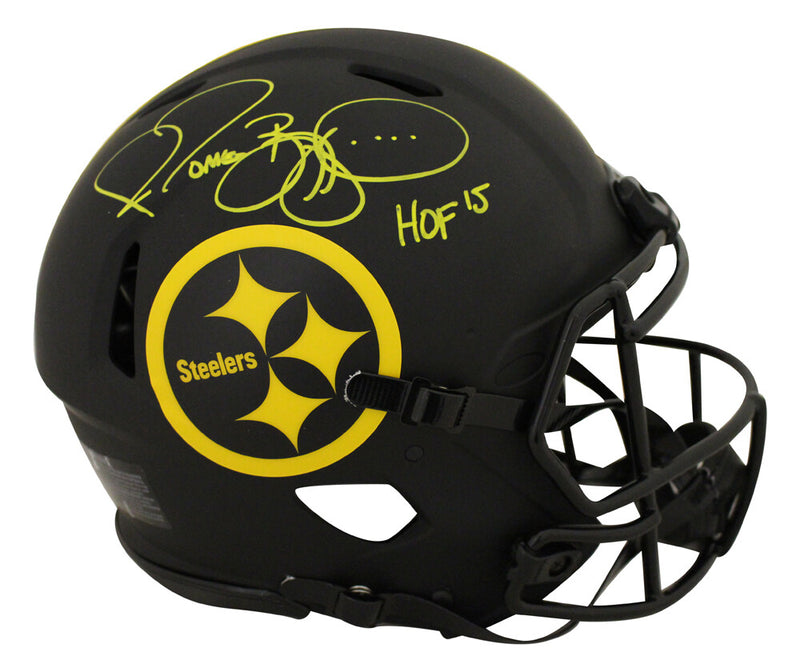 Jerome Bettis Signed Pittsburgh Steelers Authentic Eclipse Full Size Helmet