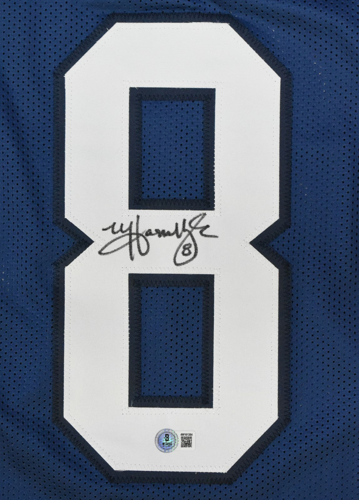 Matt Hasselbeck Signed Seattle Seahawks Custom Blue Jersey