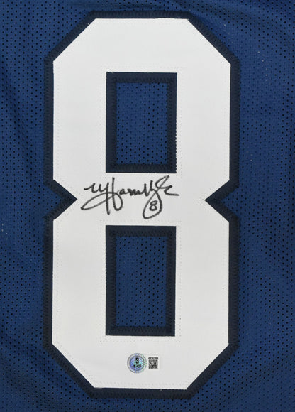 Matt Hasselbeck Signed Seattle Seahawks Custom Blue Jersey