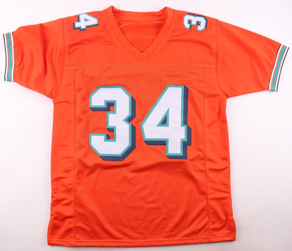 Ricky Williams Signed Miami Dolphins Orange Custom Jersey