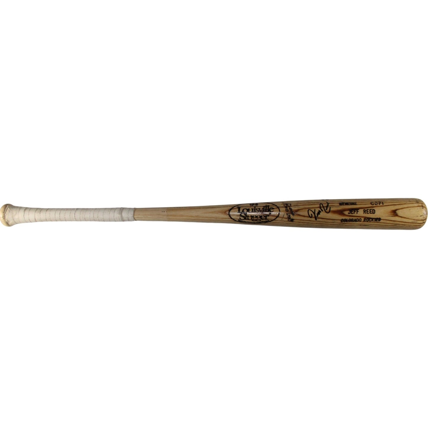 Jeff Reed Autographed Colorado Rockies Game Used Louisville Slugger Bat