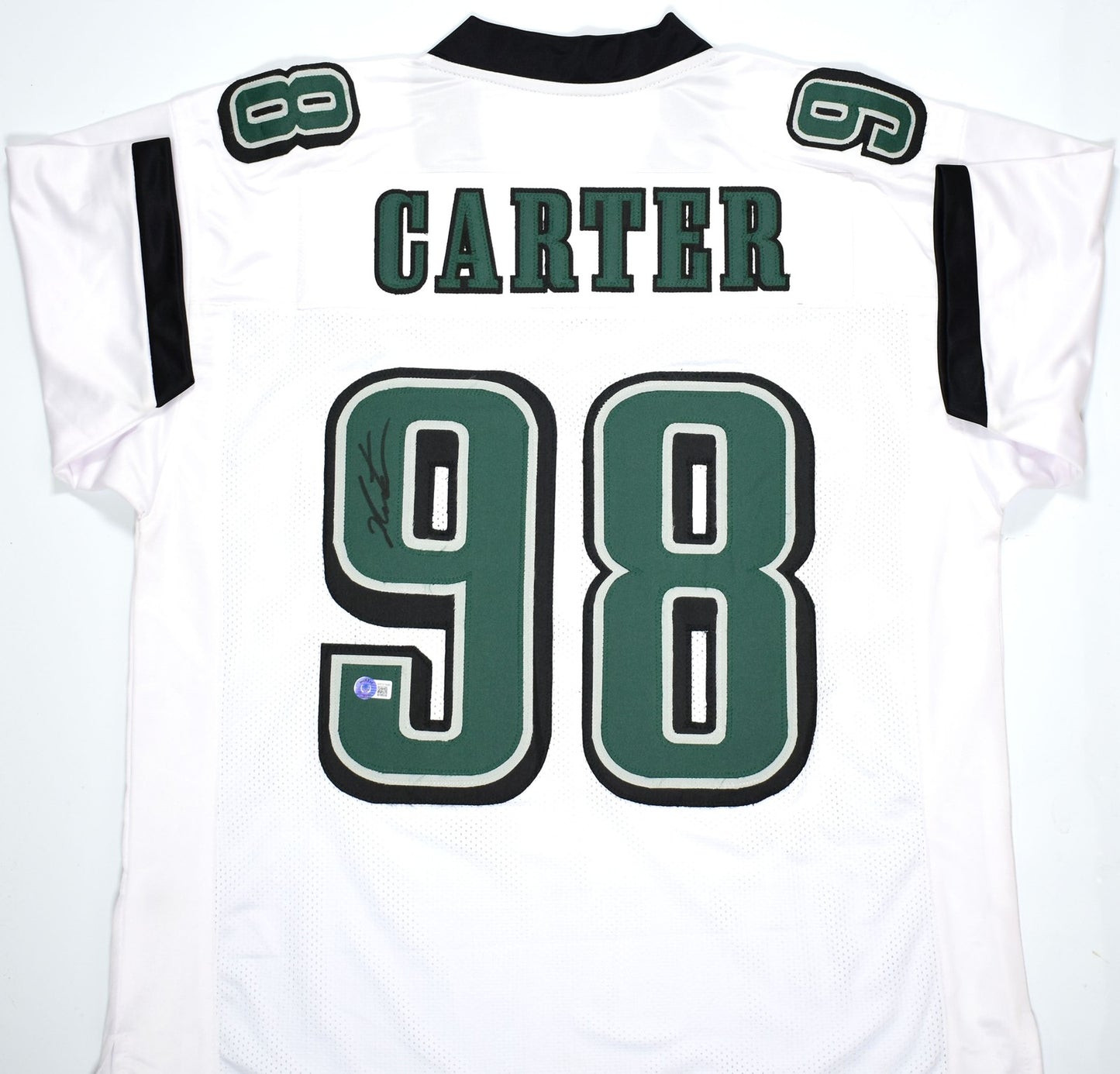Jalen Carter Signed Philadelphia Eagles Custom Style White Jersey