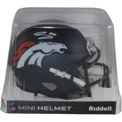 Bo Nix Autographed Denver Broncos Mini Helmet