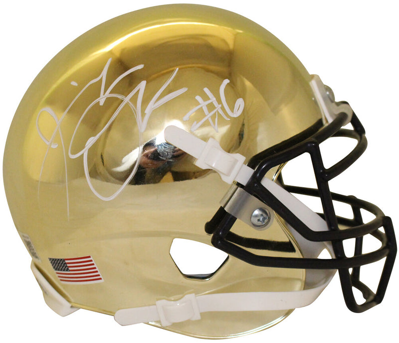 Jeremiah Owusu-Koramoah Notre Dame Fighting Irish Signed Mini Helmet BAS