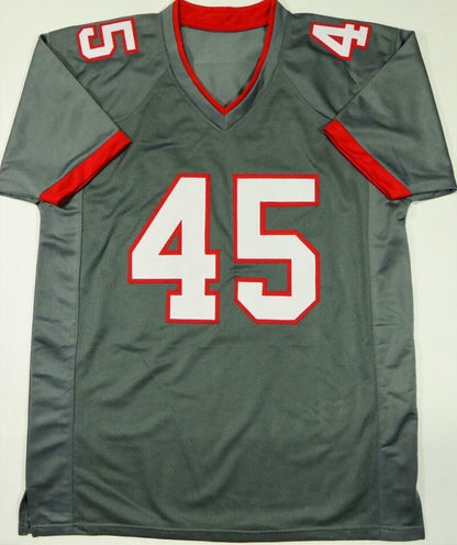 Devin White Autographed Grey Custom Jersey