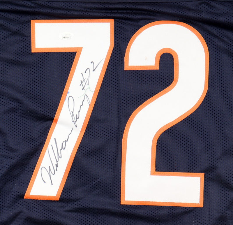 William Perry Autographed Chicago Bears Custom Blue Jersey